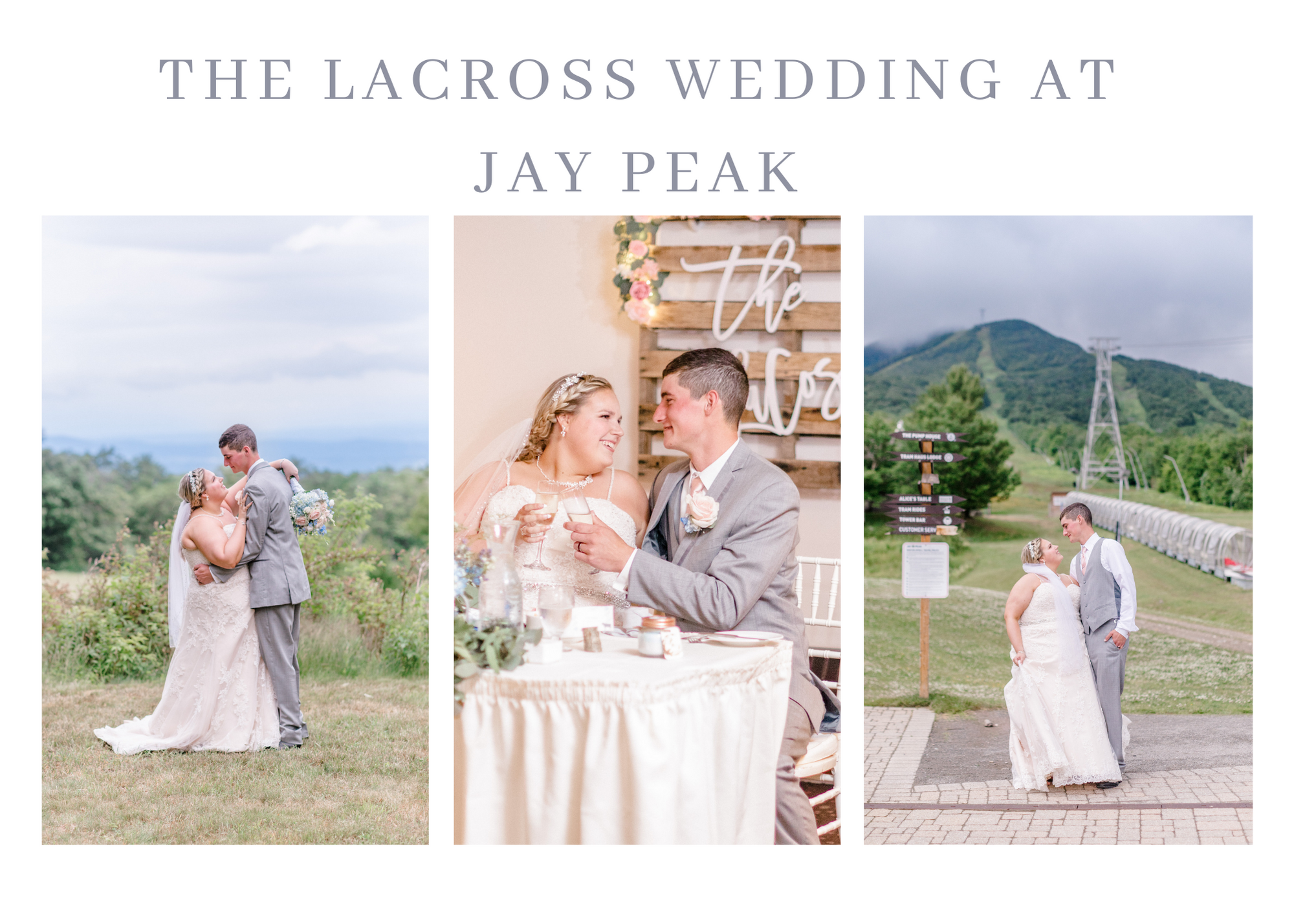 wedding Jay Peak collage