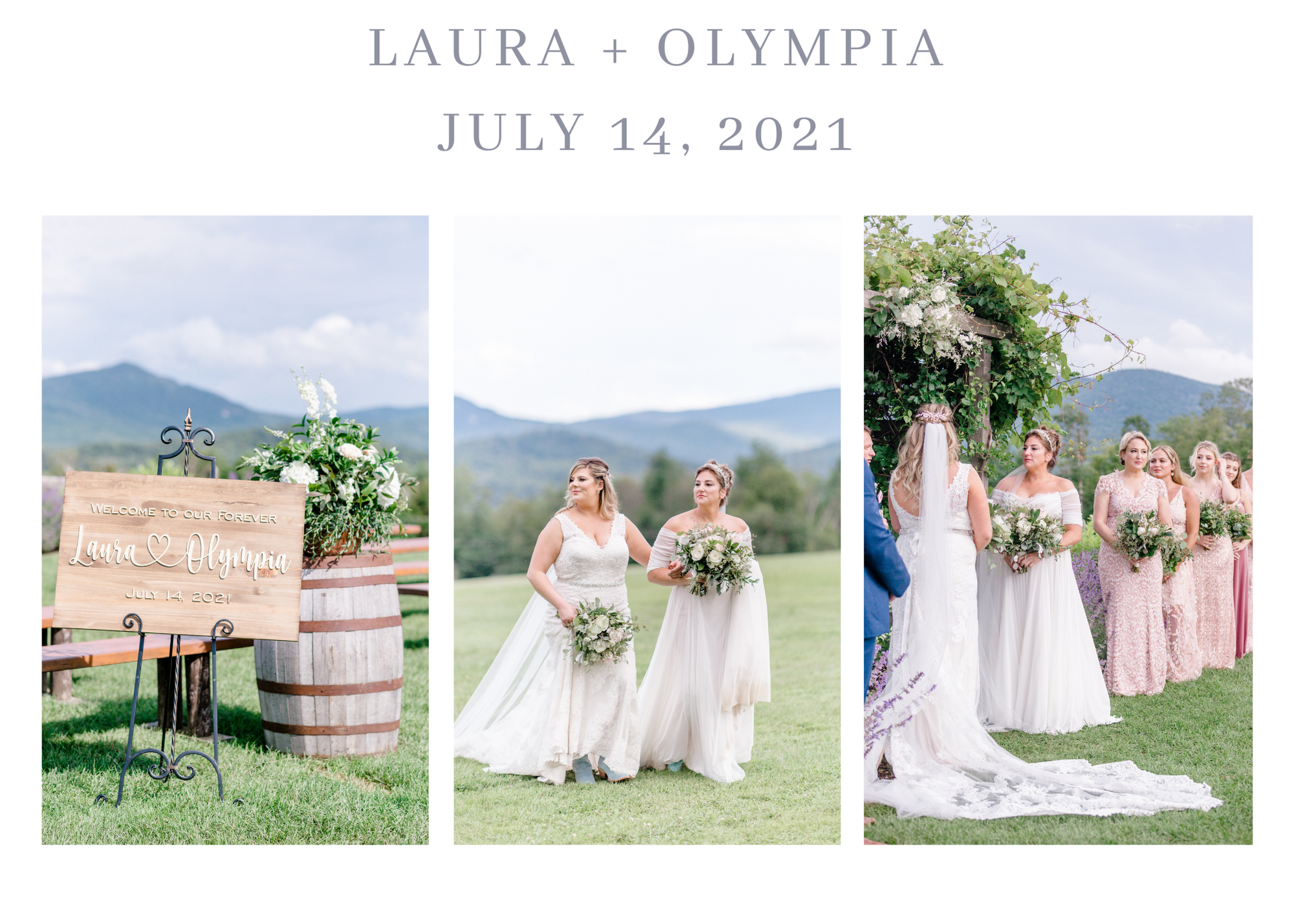 Vermont wedding collage LGBTQ