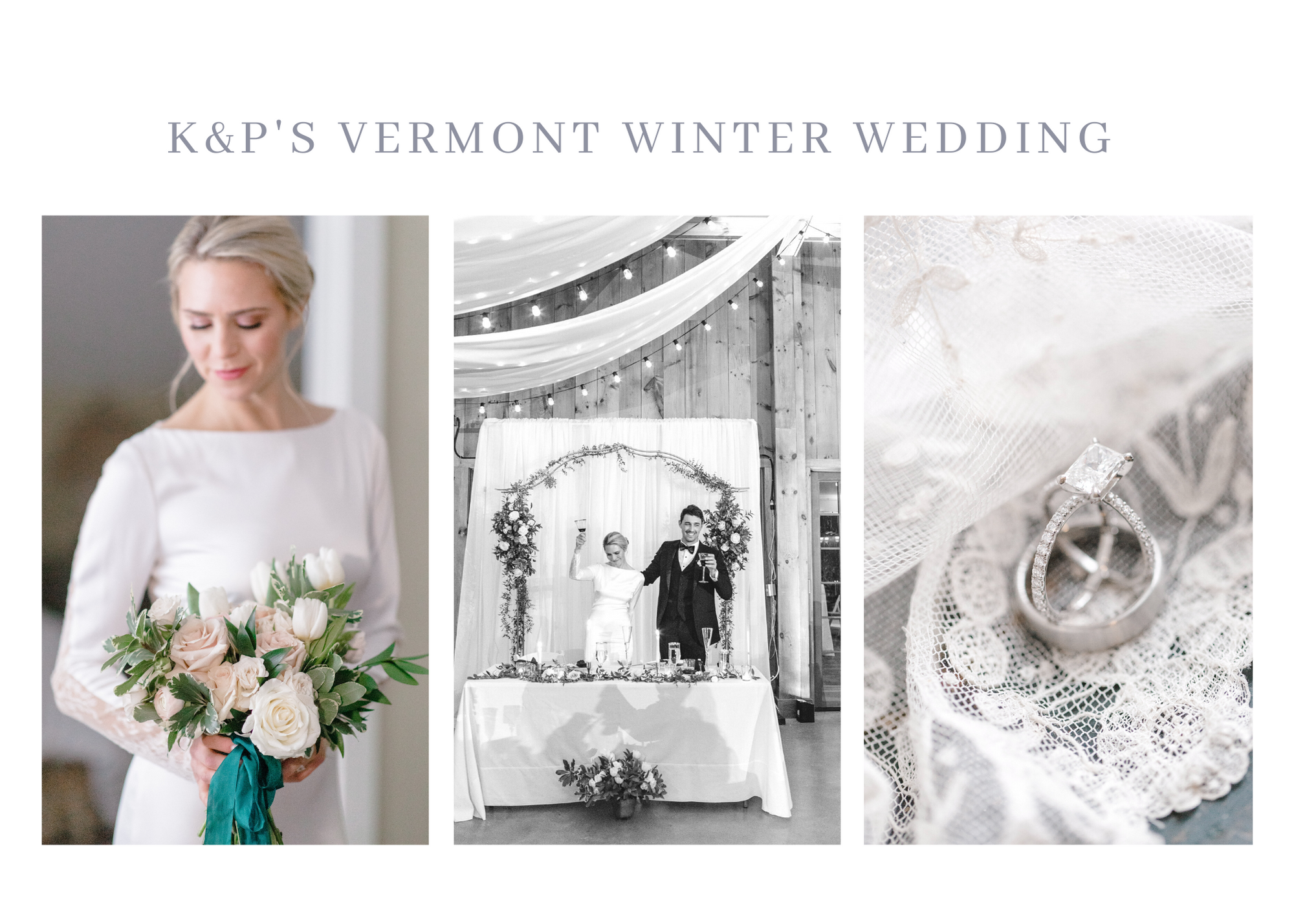 Vermomt winter wedding destination photographer